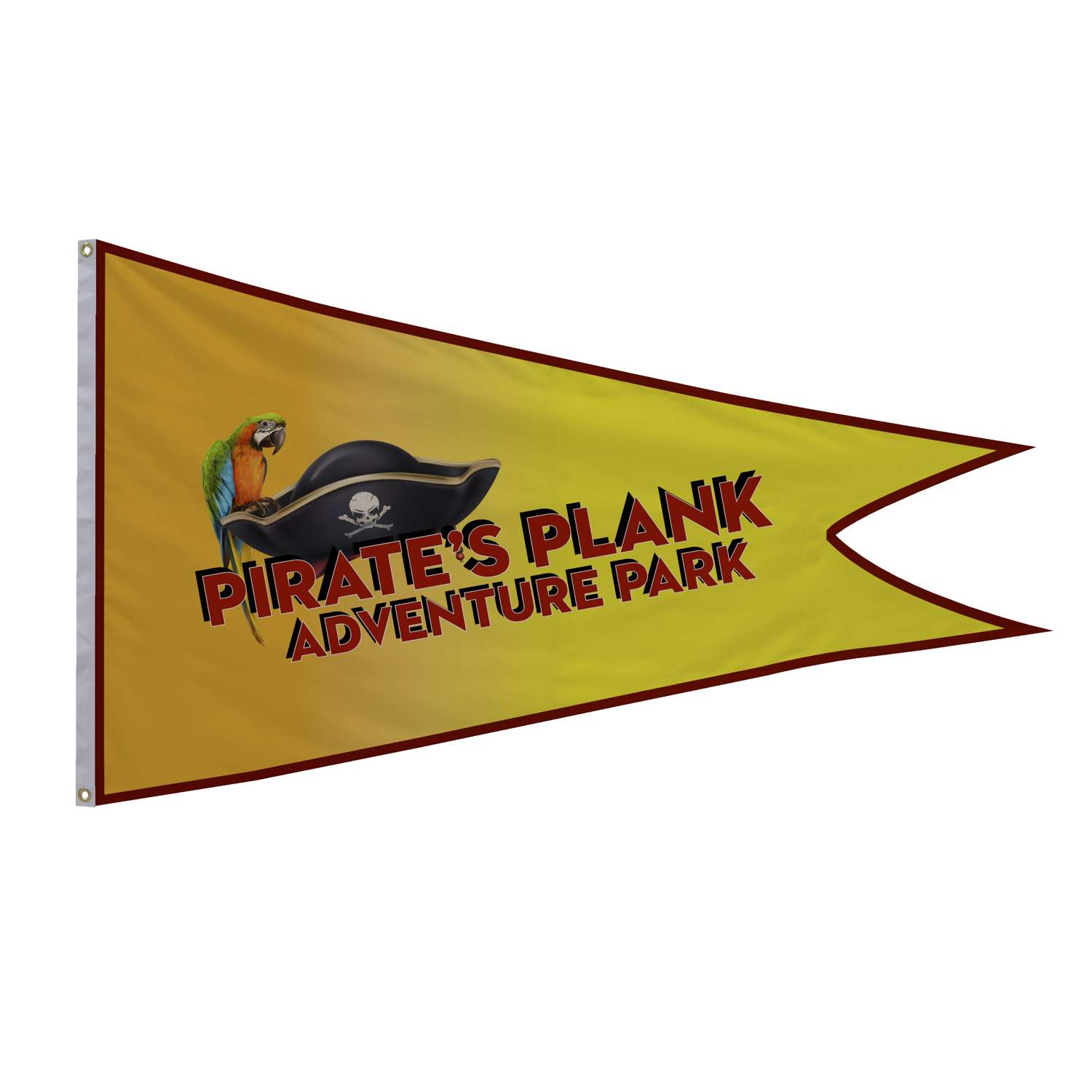 3' x 5' Nylon Burgee Flag Single-Sided