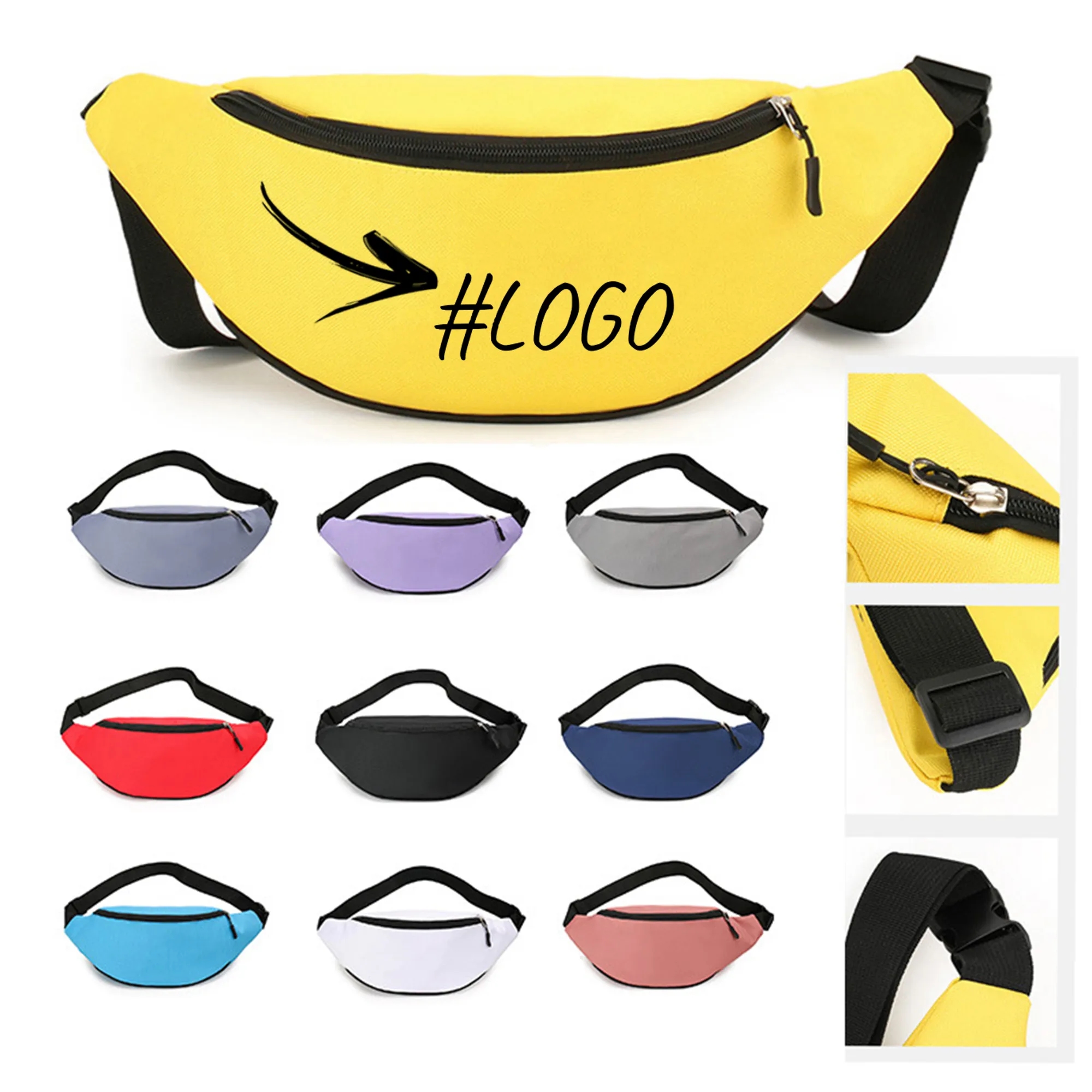 Custom Logo Sport Waist Pack - Unisex