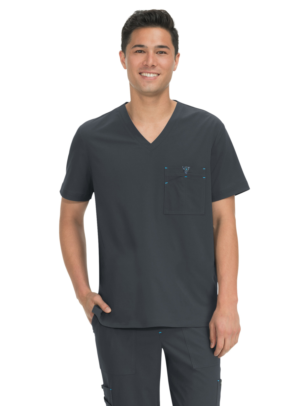 koi - Basics - Men's One-Pocket V-Neck Tuck-In Bryan Top 1