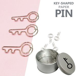 Key Shaped Paper Clips In Tin Box 8