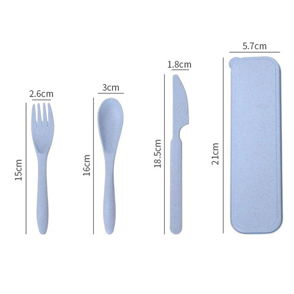 Portable Wheat Straw Cutlery Set 3