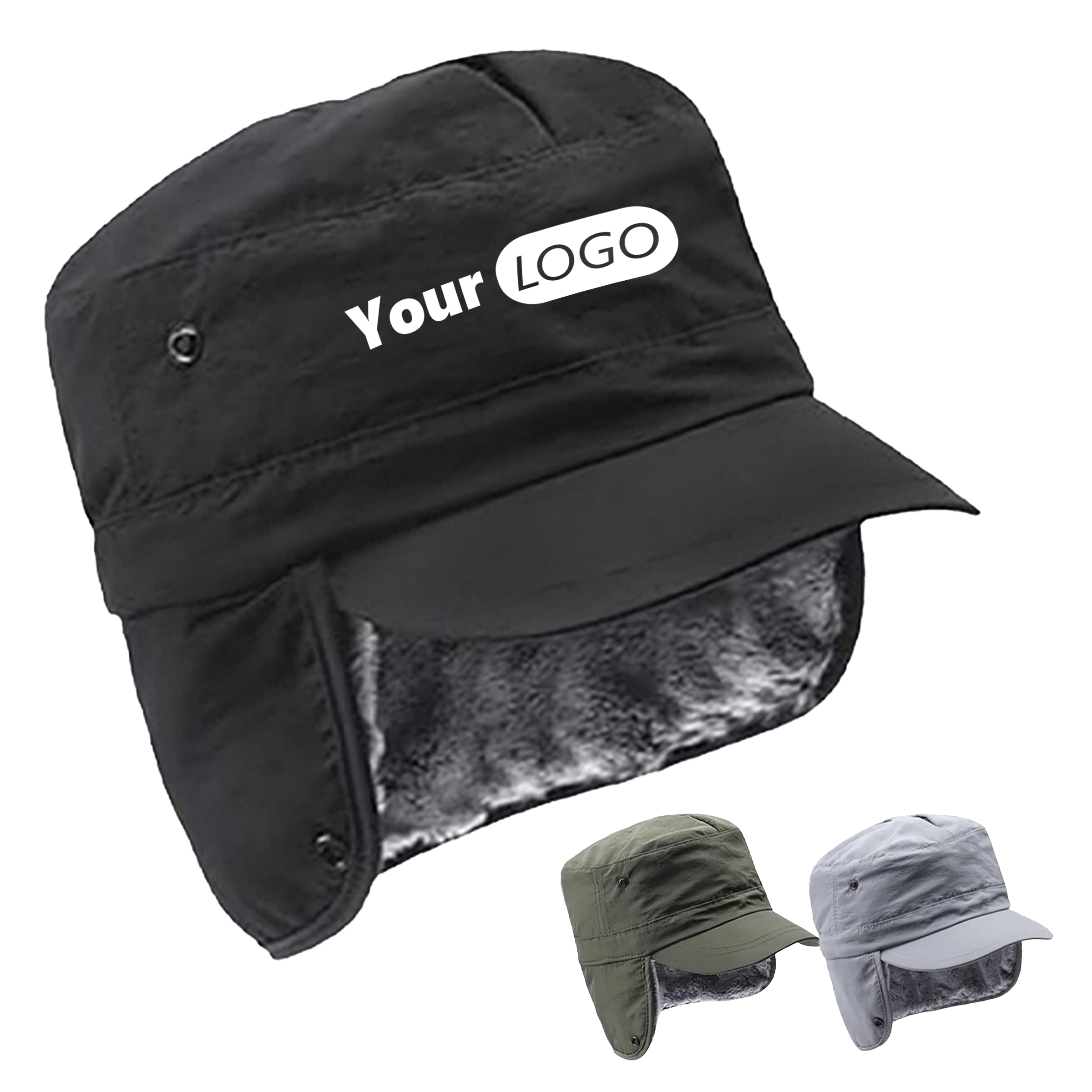 Nylon Waterproof And Warm Military Winter Hat 5