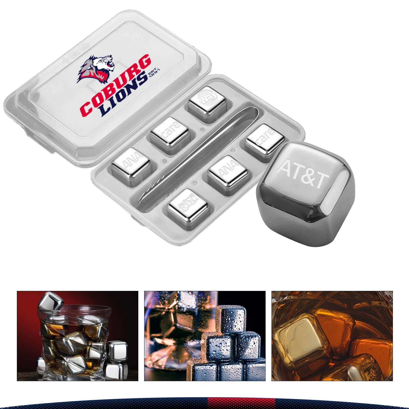 Whiskey Stainless Steel Ice Cubes 2