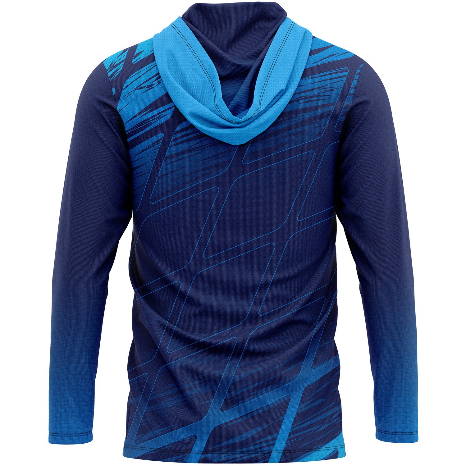Unisex 170 GSM Sunproof UPF 50+ Fishing Long Sleeve T Shirt with Hoodie 3
