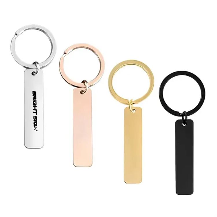 DIY Engravable Stainless Steel Blank Key Ring 1