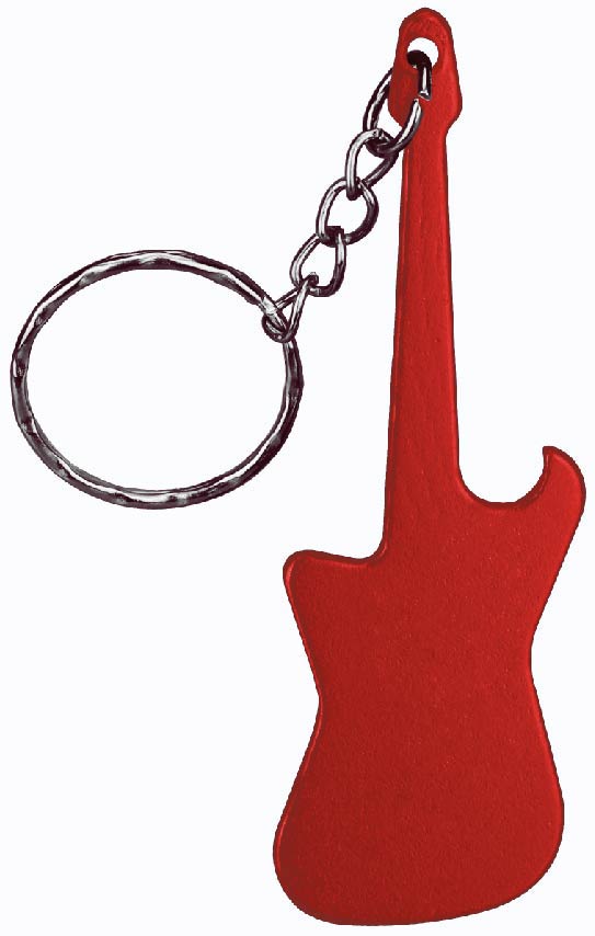 Guitar Shaped Bottle Opener Keychain 3