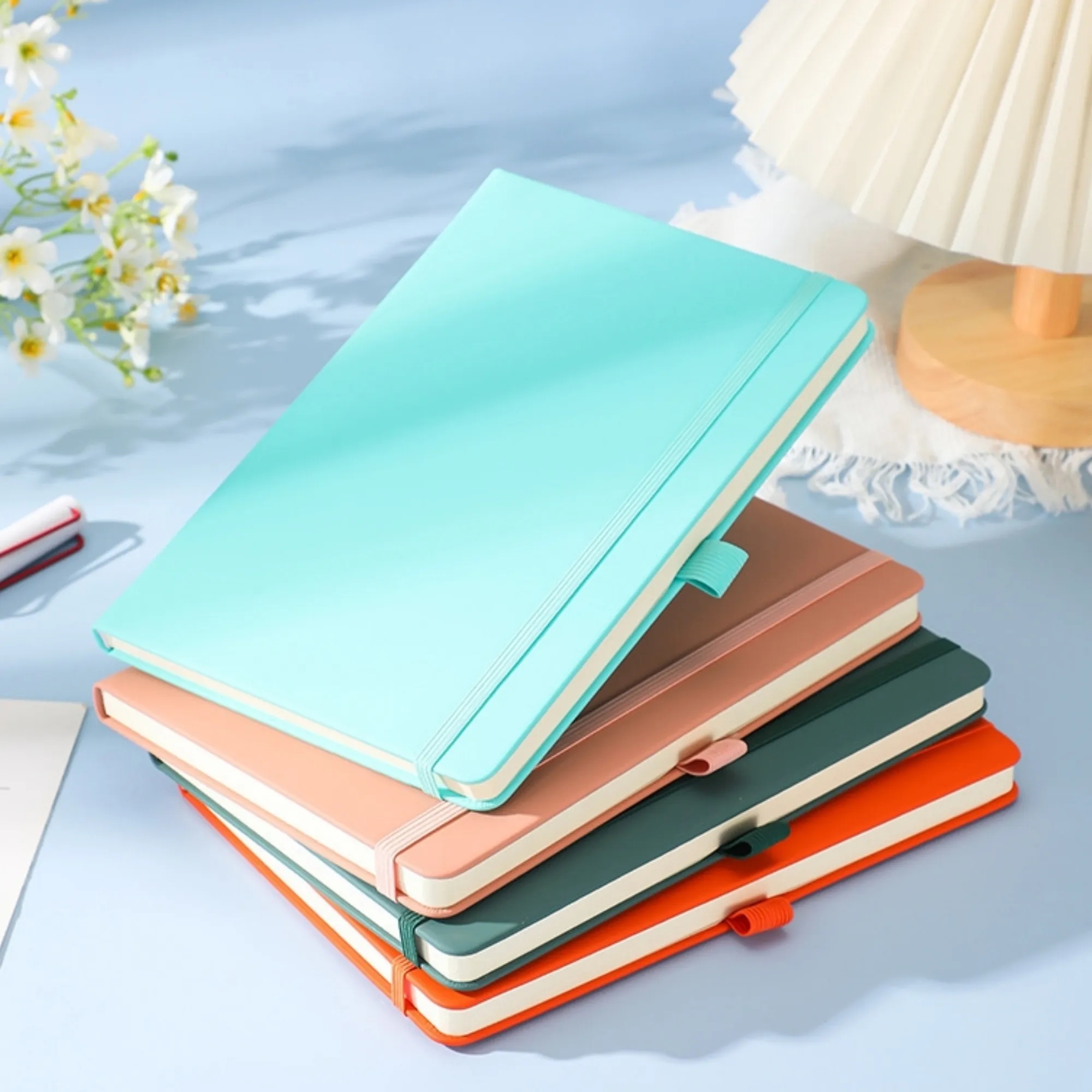 PU Leather A5 Notebook Woodfree Paper 5