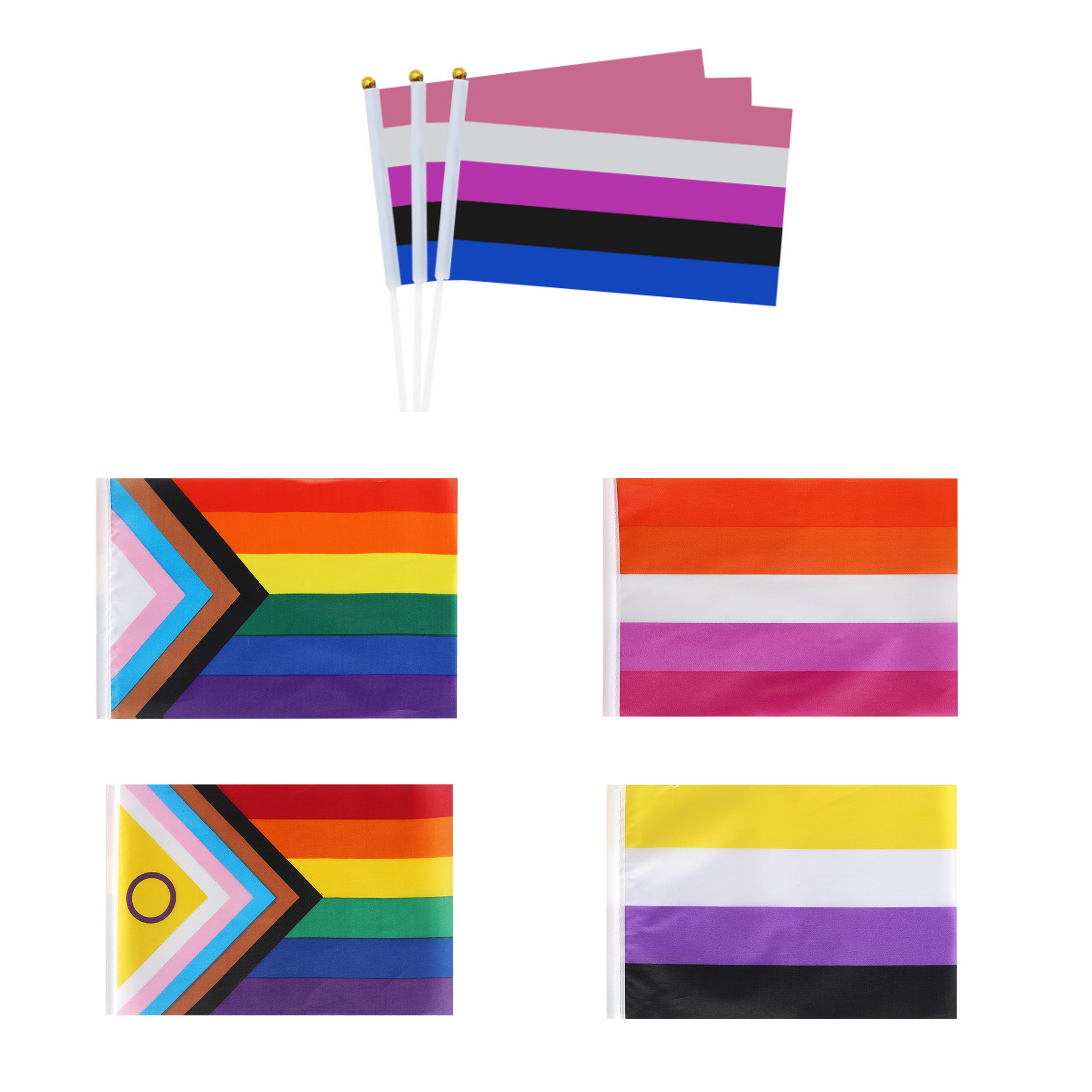 Gay Pride Stick Flag (direct import) 2