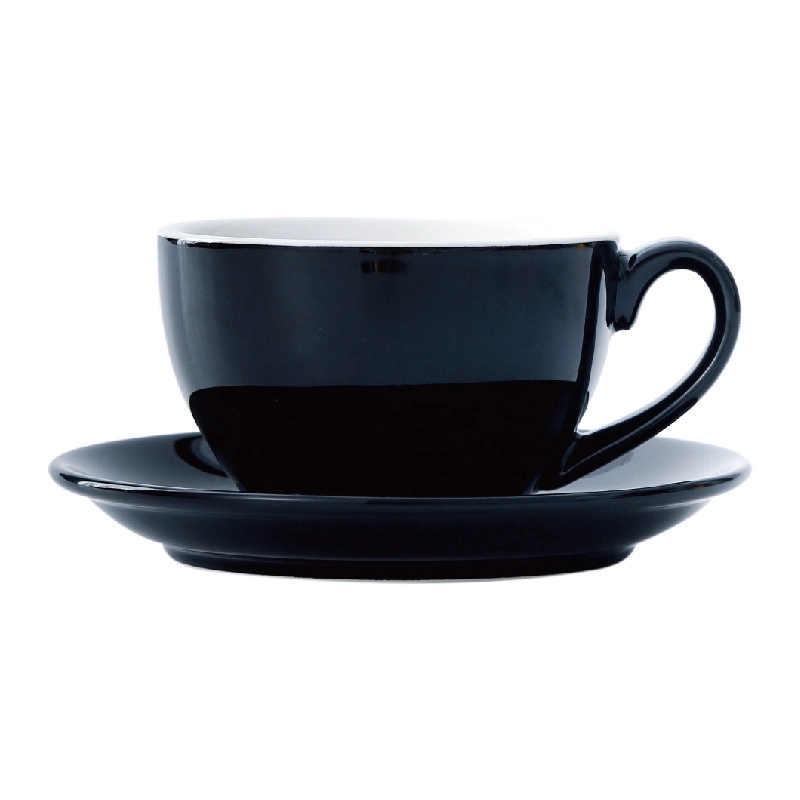 7.4 Oz Ceramic Coffee Cup with Saucer 8