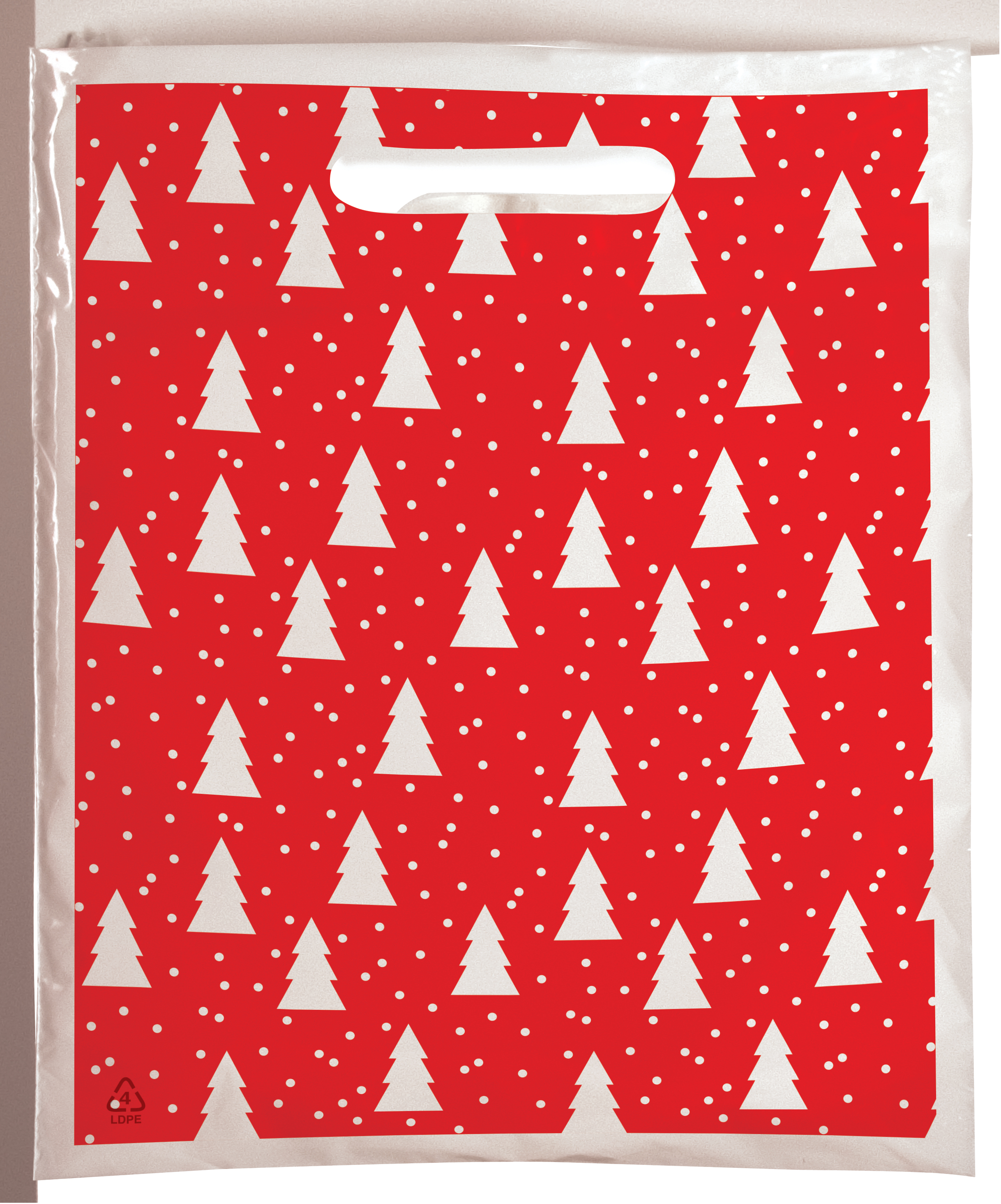 Bold Christmas Trees Seasonal Predesigned Plastic Bag (6" x 9") 4