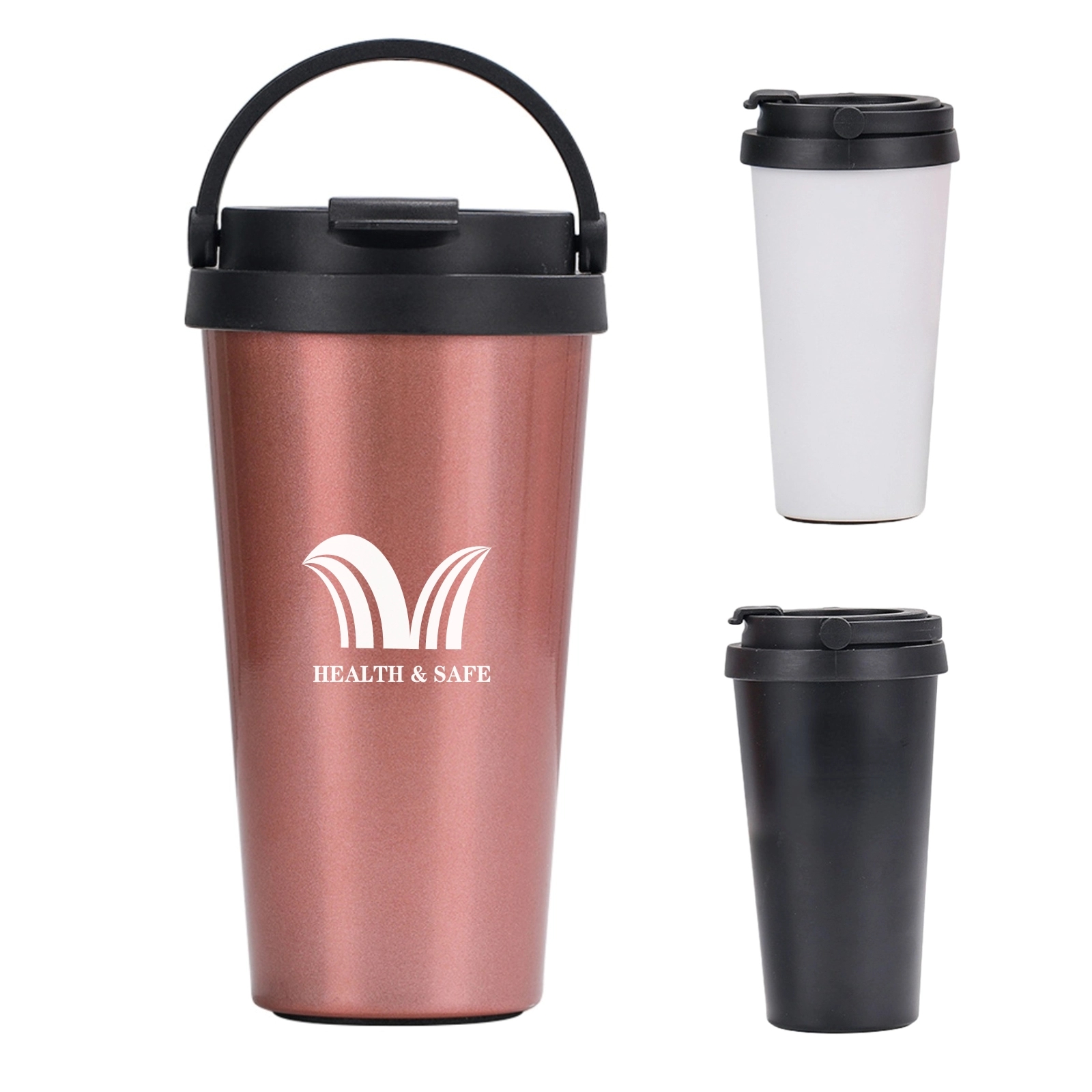 Stainless Steel Insulated Coffee Mug With Handle 1