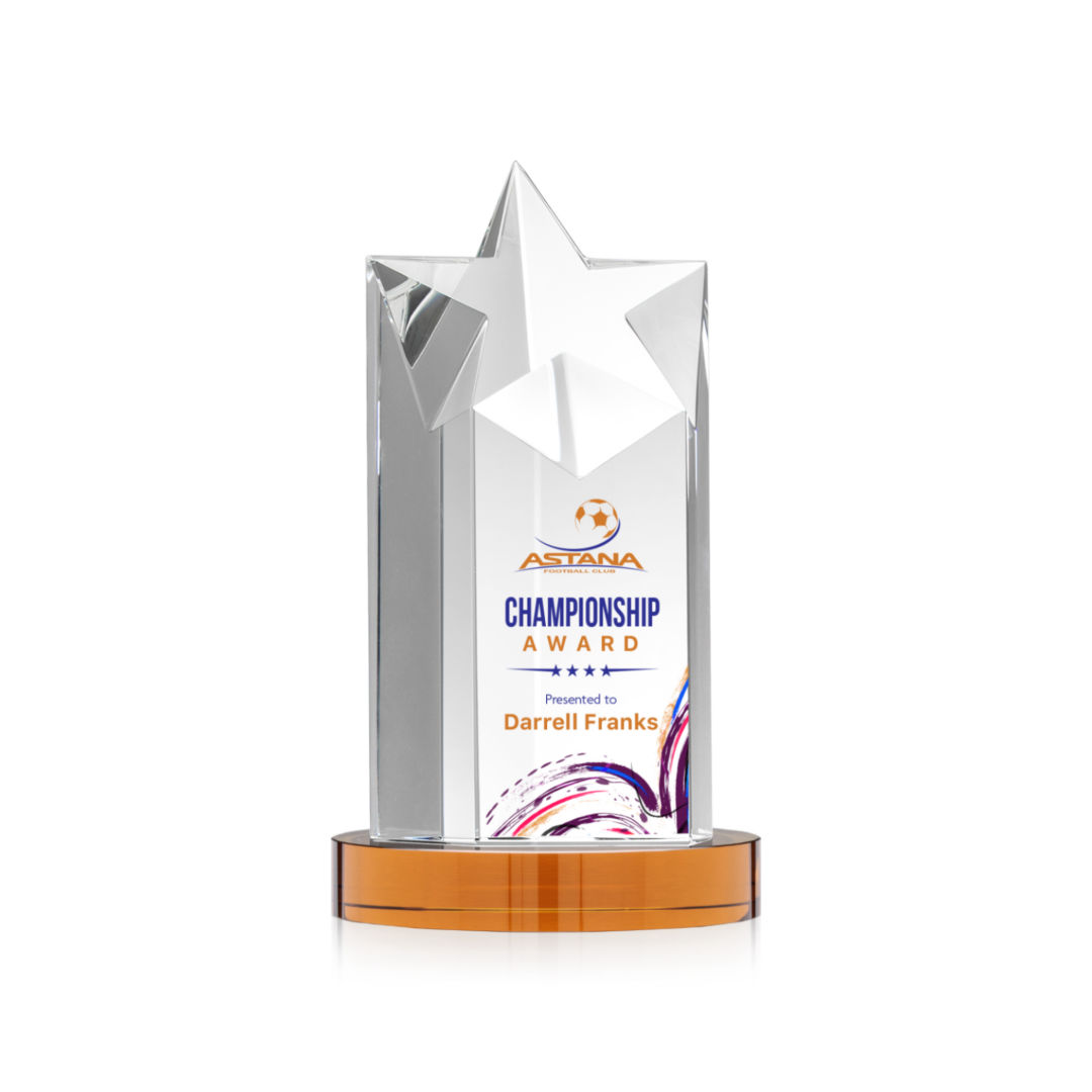 Berkeley VividPrint™ Award on Condor Base - Amber