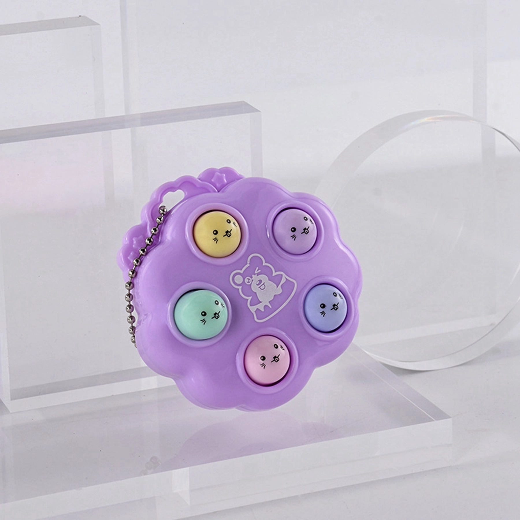 Colorful Push Pop Bubble Keychain Toy Pendant 13
