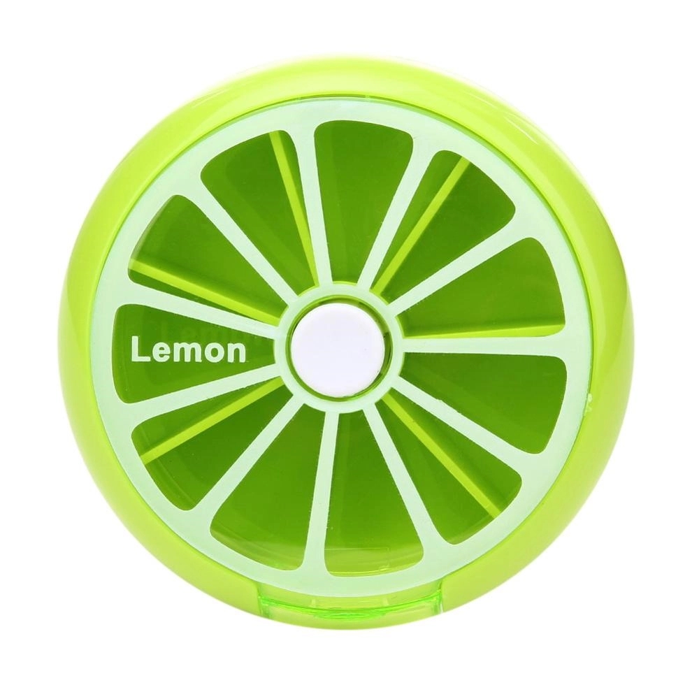 Round 7 Compartments Fruit Shaped Pill Box 5