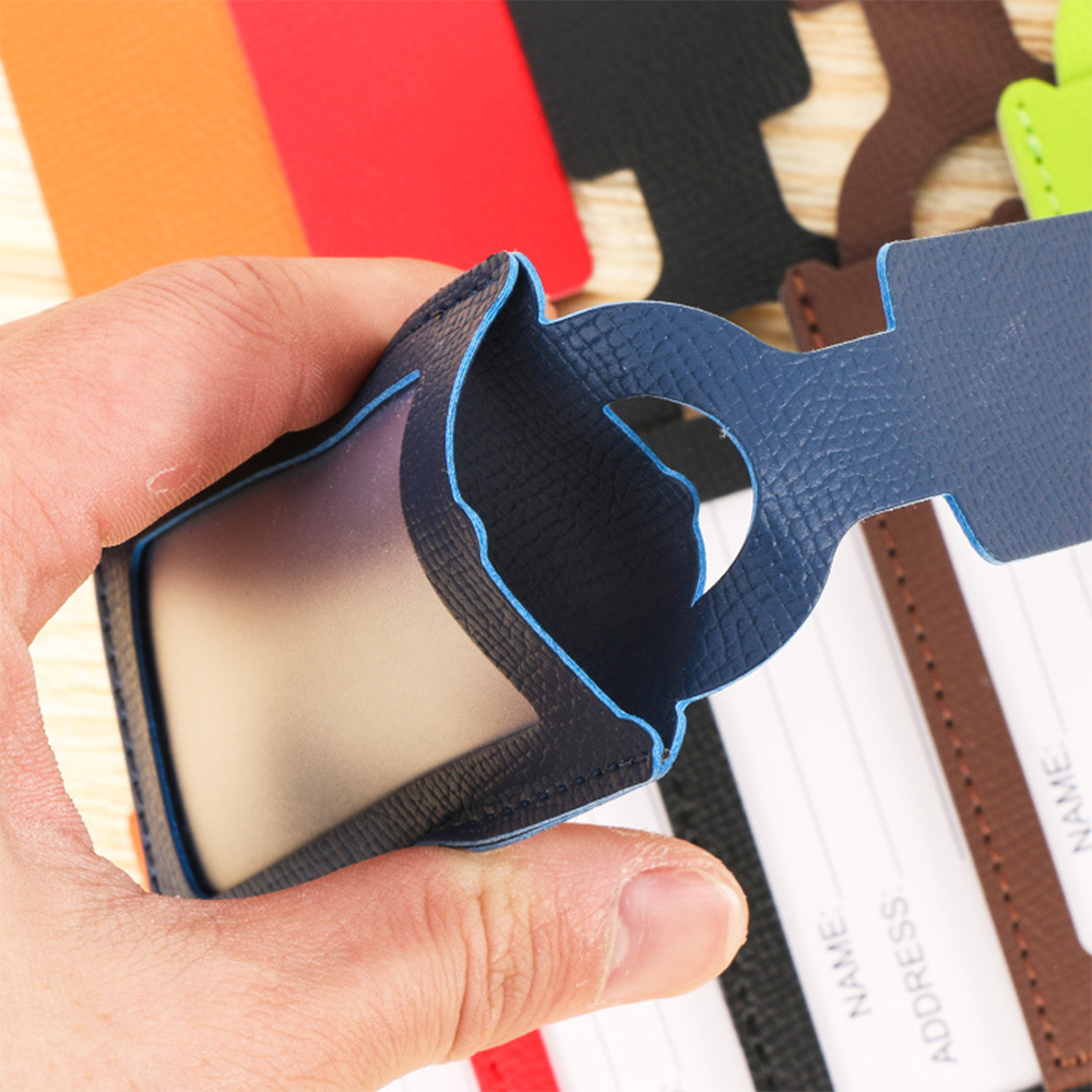 Travel PU Leather Luaggage Tag 2