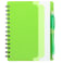 5" x 7" Recycled Dual Pocket Spiral Notebook w Pen 35