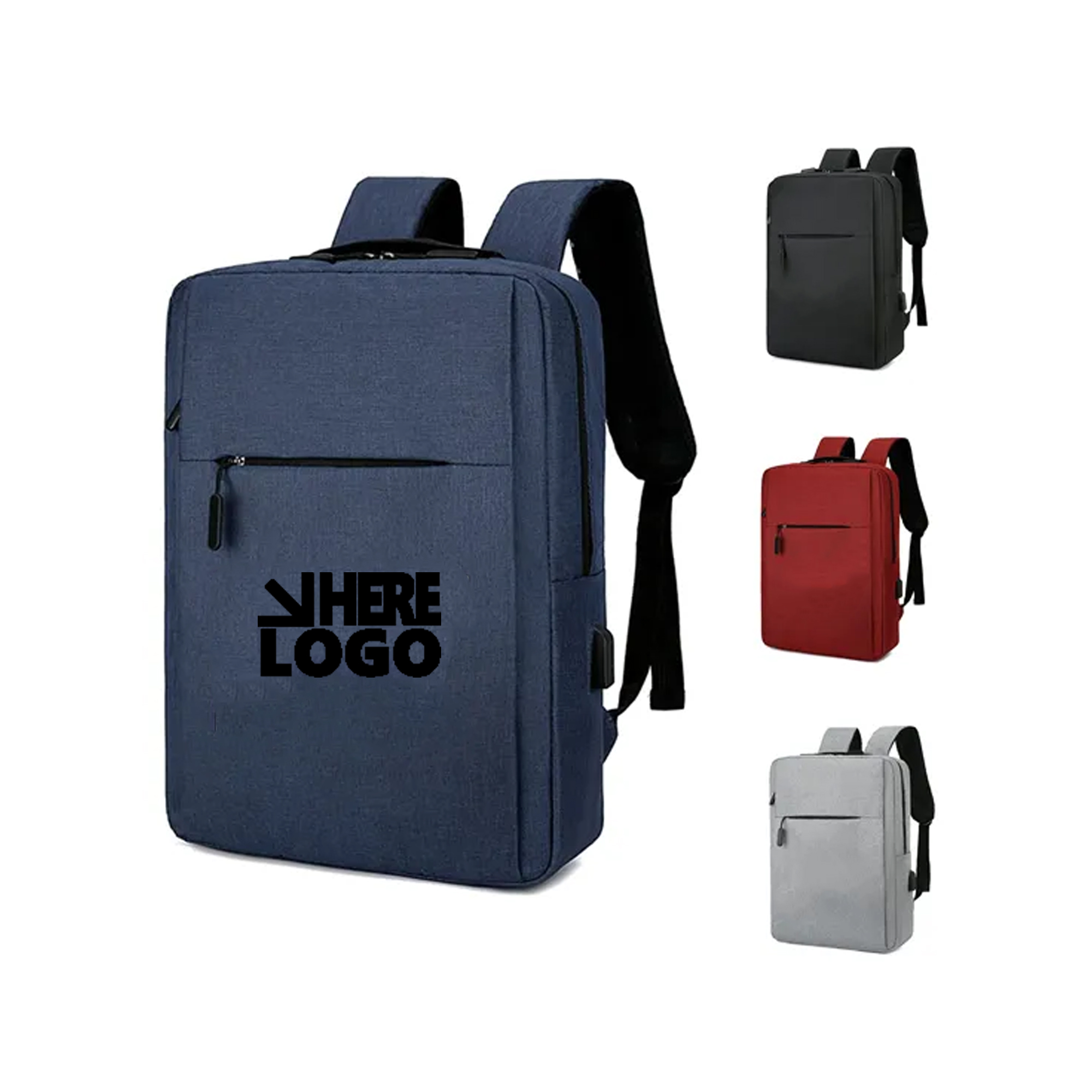 Durable Oxford Laptop Briefcase with USB Slot 2