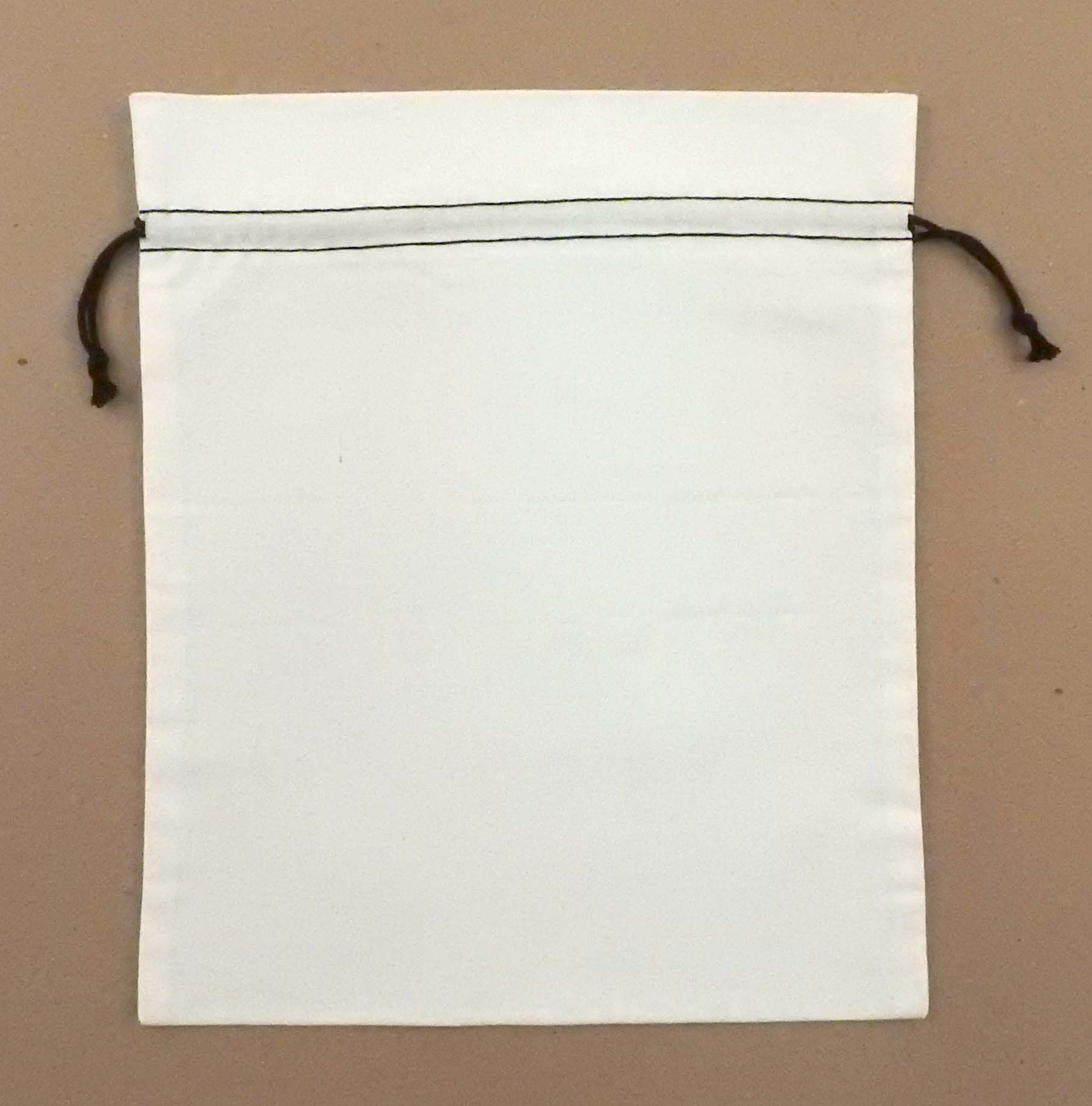 "Duplex" Cotton Double Drawstring Bag 10 x 12" 1