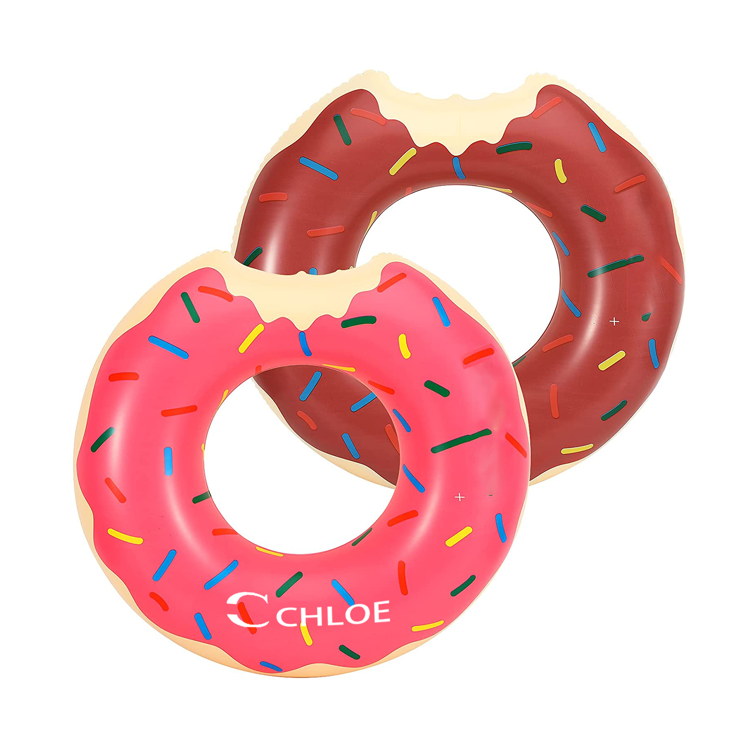 Adults Inflatable Donut Swimming Ring for Beach Pool 2