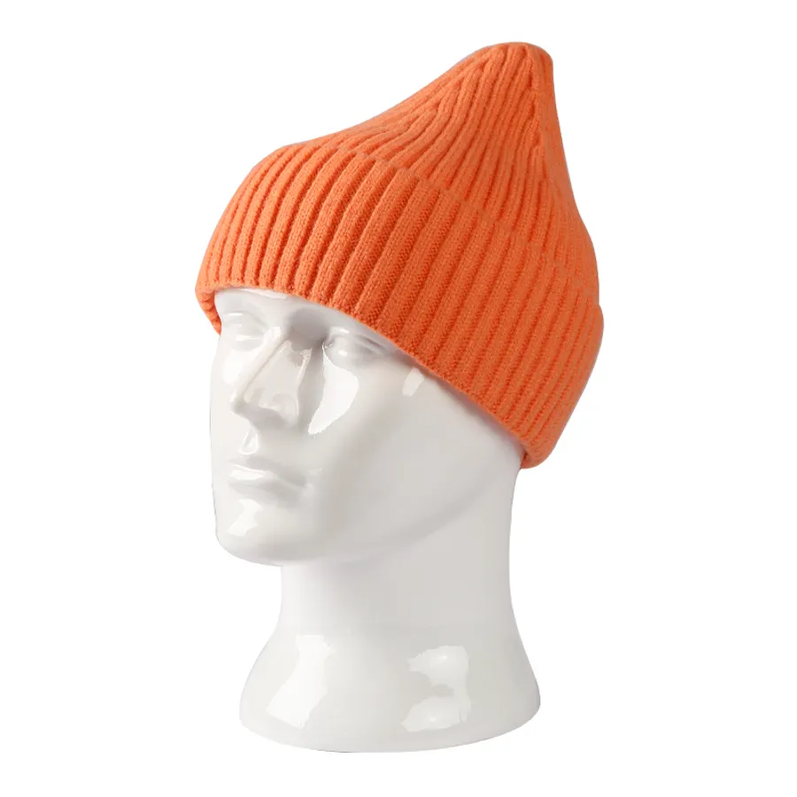 Sturdy Top High Wool Fiber Beanies, custom hat with logo imprint 12