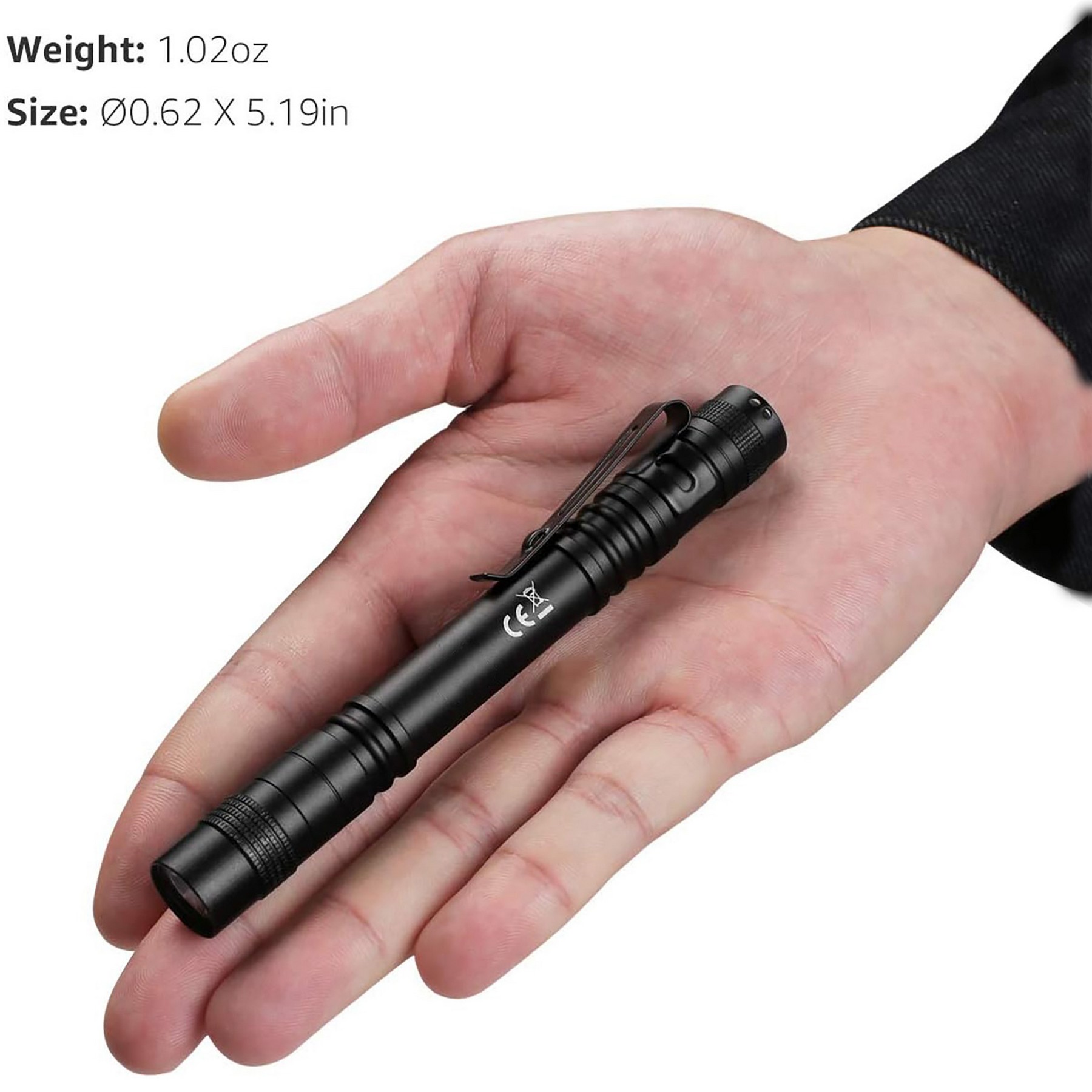 Waterproof Pocket Flashlight with Clip 3