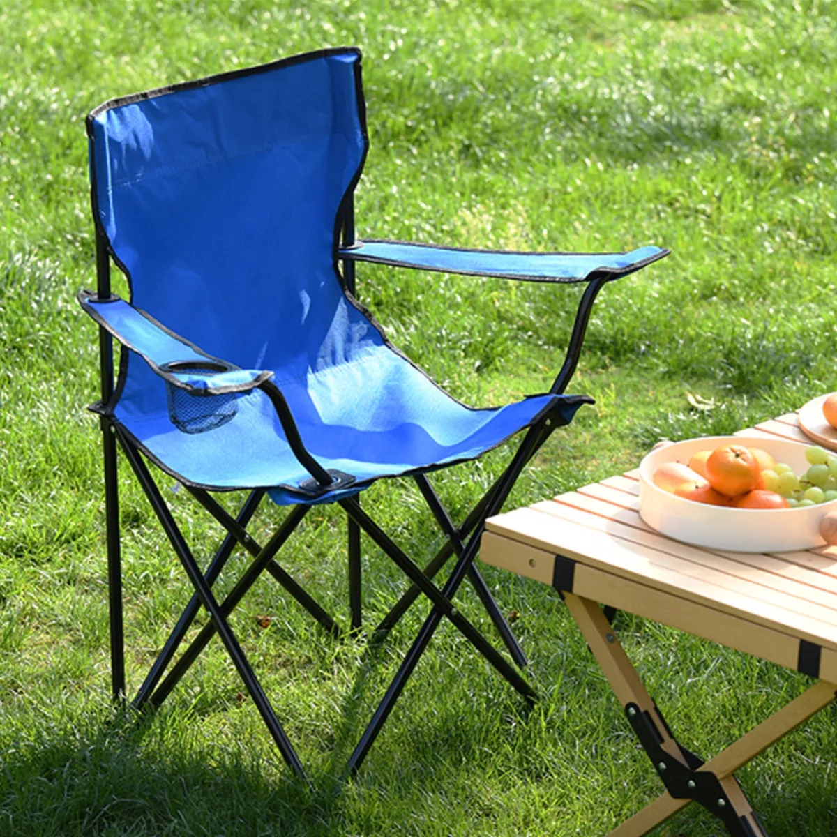 Folding Camping Chair Portable Outdoor Seat Lightweight 8