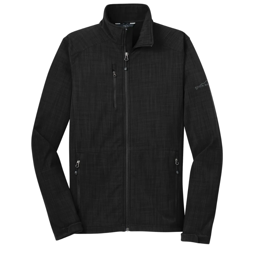 Eddie Bauer(R) Shaded Crosshatch Soft Shell Jacket, custom jacket with logo imprint 6