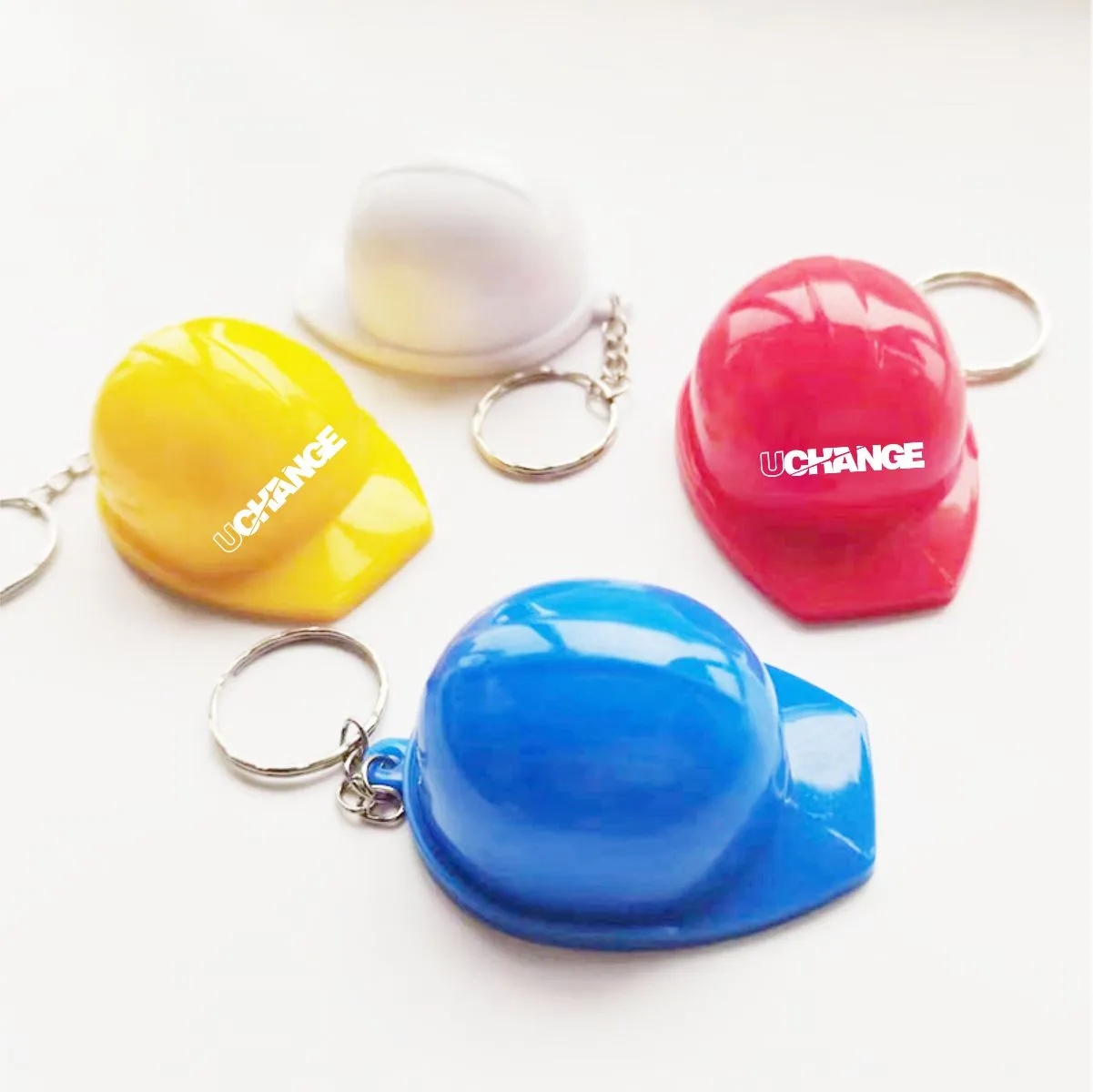 Promotional Construction Hard Hat Bottle Opener W/ Keychain 7