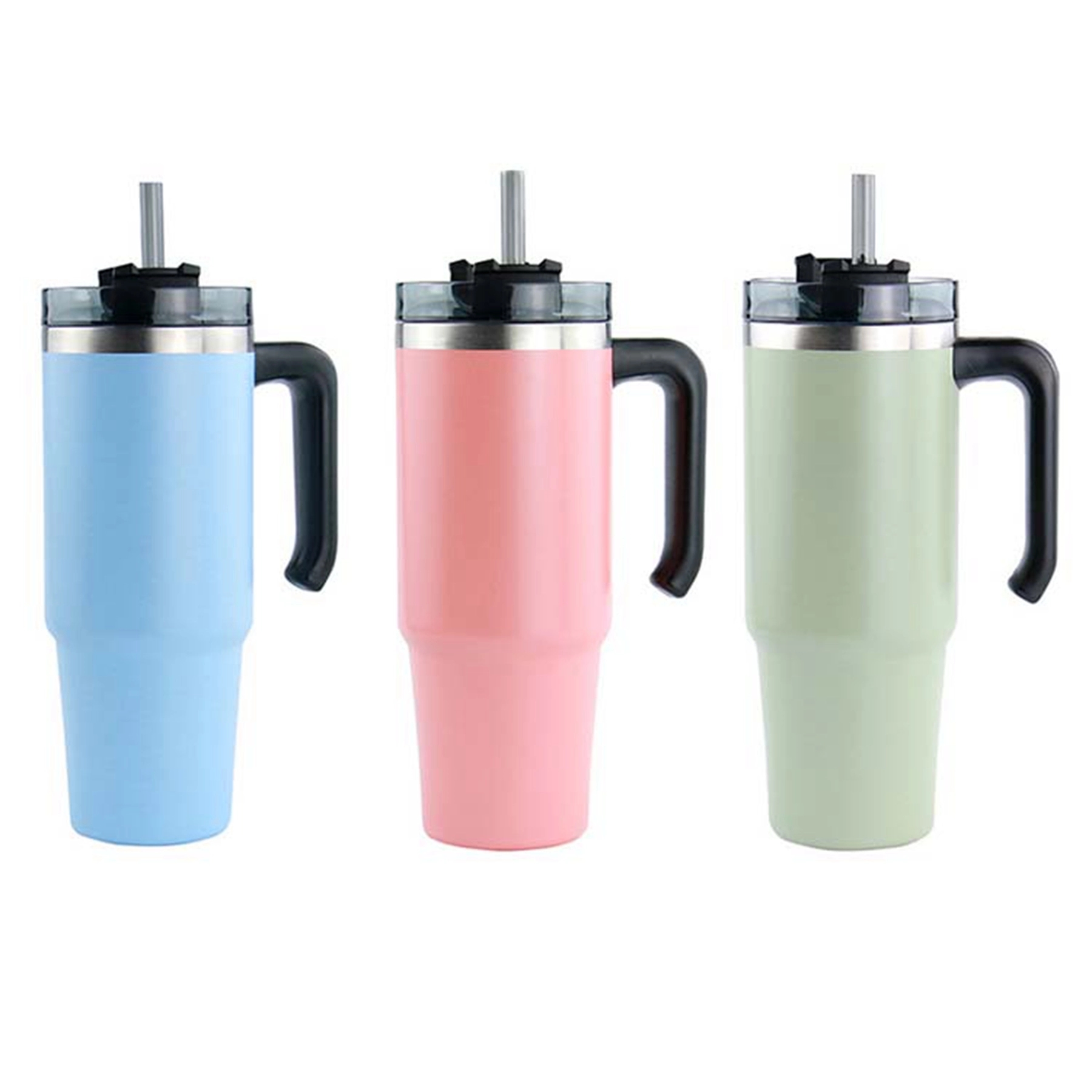 30 Oz. Double Wall Stainless Steel Vacuum Mug with Handle 7