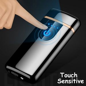 Sleek Round Angle Rectangle Electric Arc Lighter USB Charging 16
