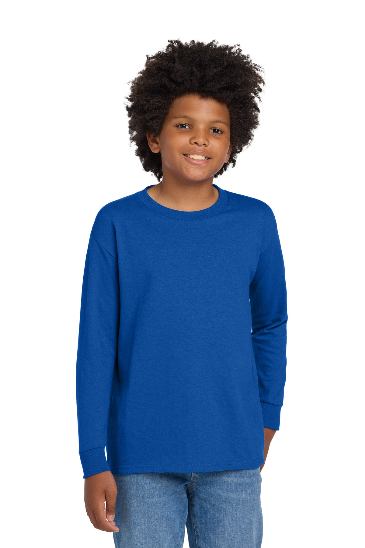 Gildan Youth Heavy Cotton 100% Cotton Long Sleeve T-Shirt. 5400B 21