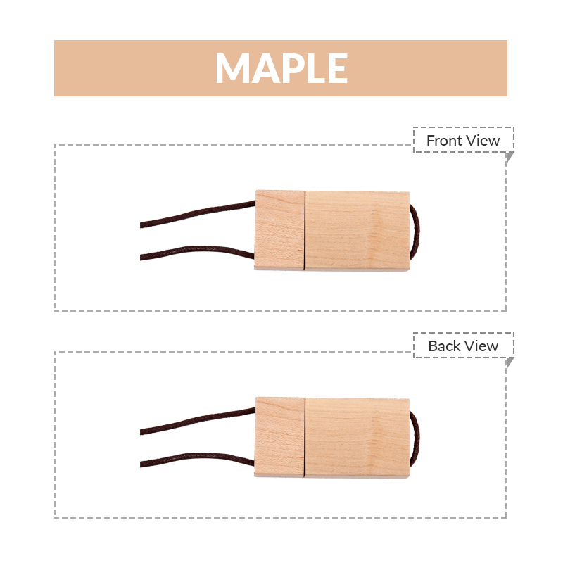 2GB Rectangular Shaped and Wooden USB 2.0Flash Drive. 3