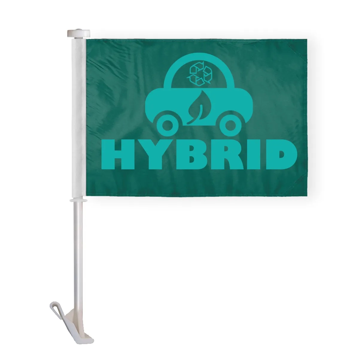 10.5" x 15" Advertising Car Flag - wPoly 1 Ply 8