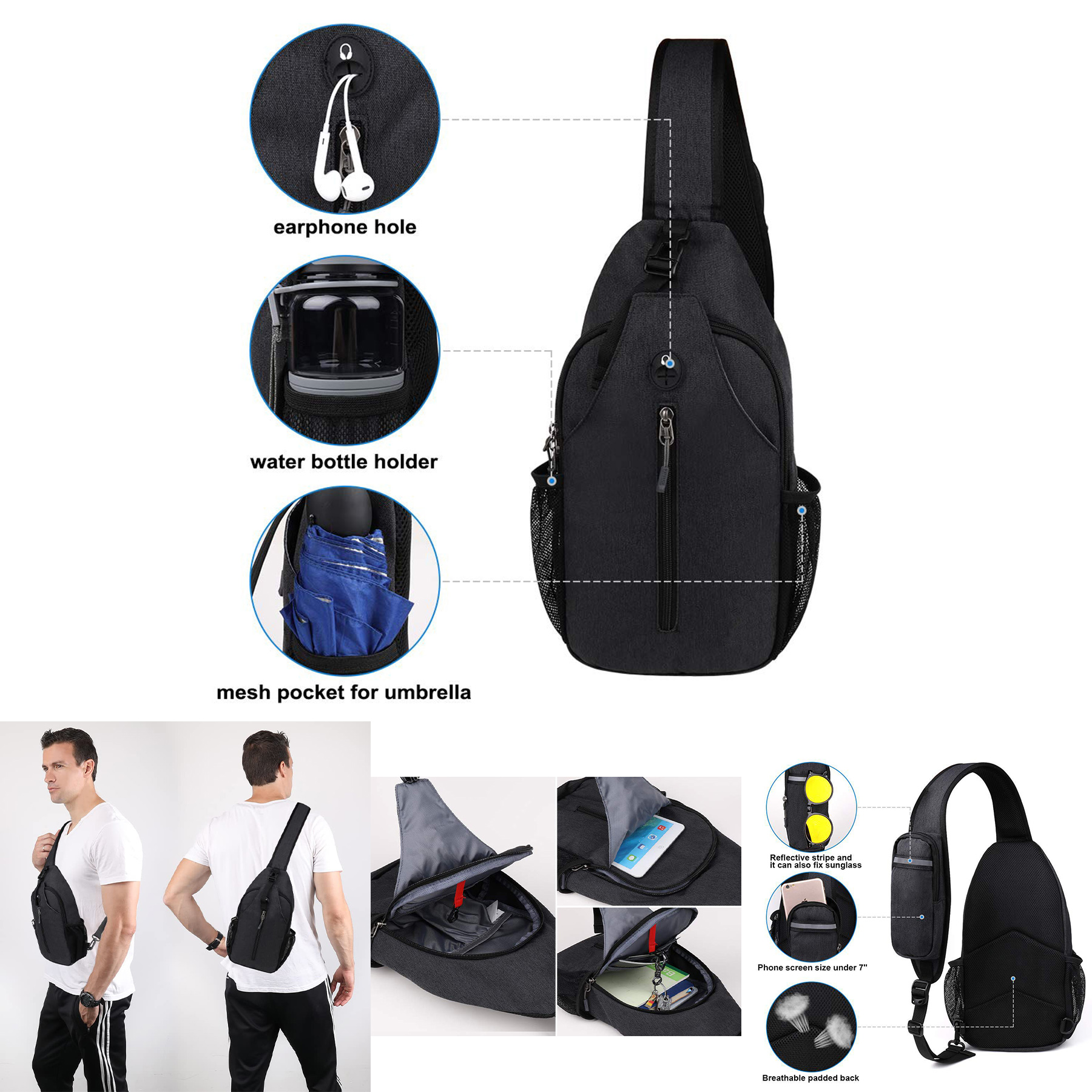 Crossbody Sling Backpack 3