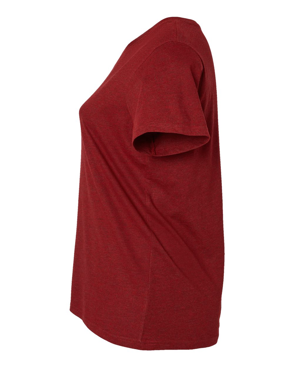 Women's Curvy Collection Fine Jersey V-Neck Tee - 3817 66