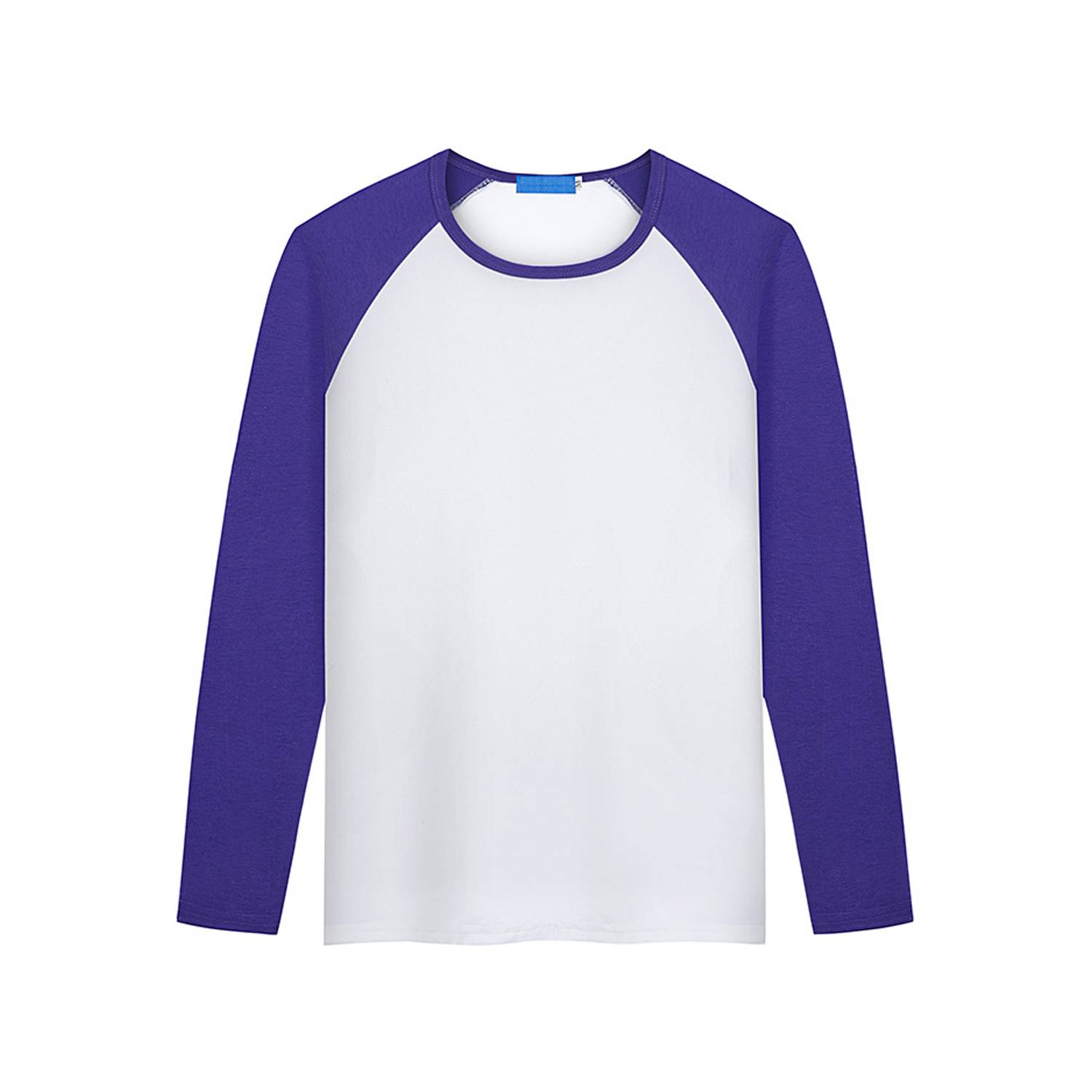 Modal Long Sleeve Colorblock Crew Neck Shirt 12