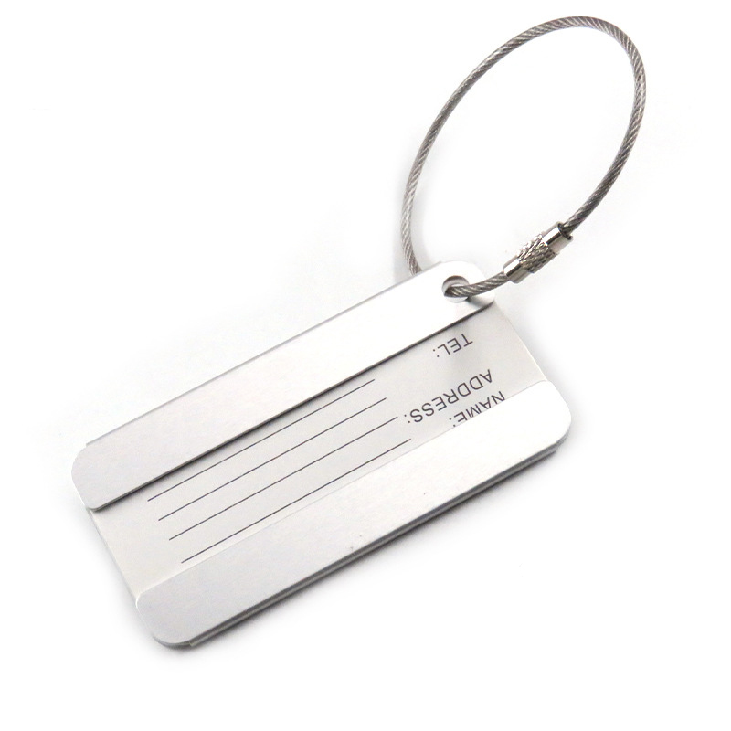 Aluminium Alloy Luggage Tag W/ Keyring 10