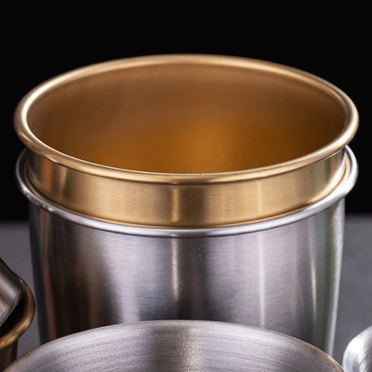 Single Layer Stainless Steel Camping Cup Travel Beer Mug 5