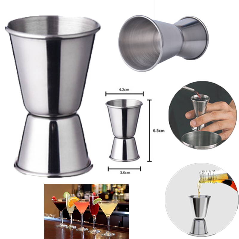 0.5oz / 1oz Stainless Steel Cocktail Jiggers 1