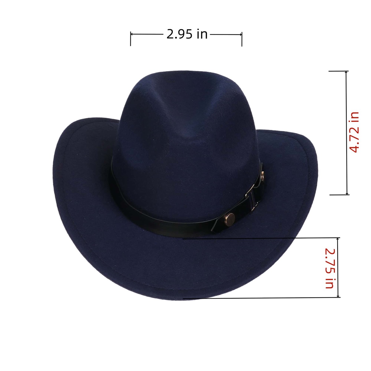 Cowboy-style Wide-brim Jazz Hat 2