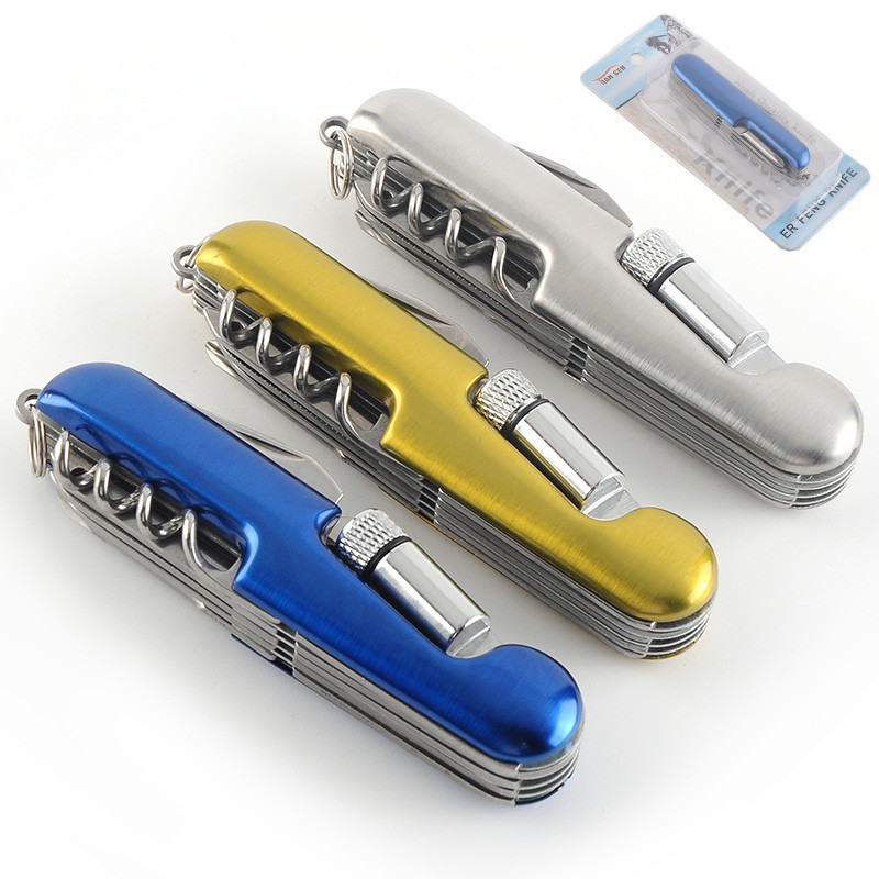 Multi-Function Tool Pocket Knife with Mini Flashlight 7
