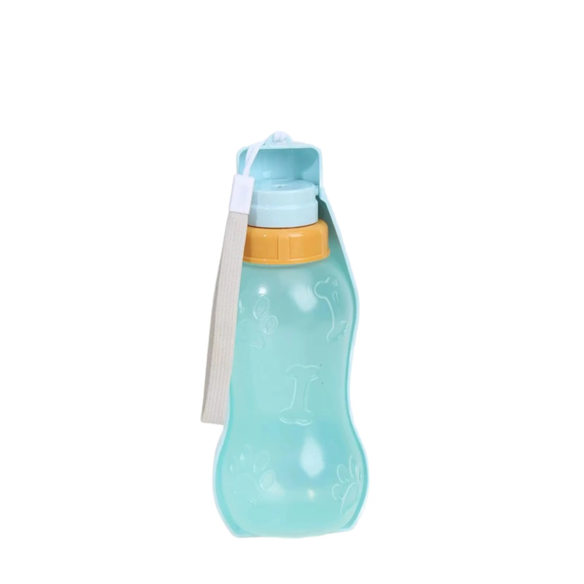 12OZ Outdoor Wide-Mouthed Pet Water Bottle With Lanyard 1