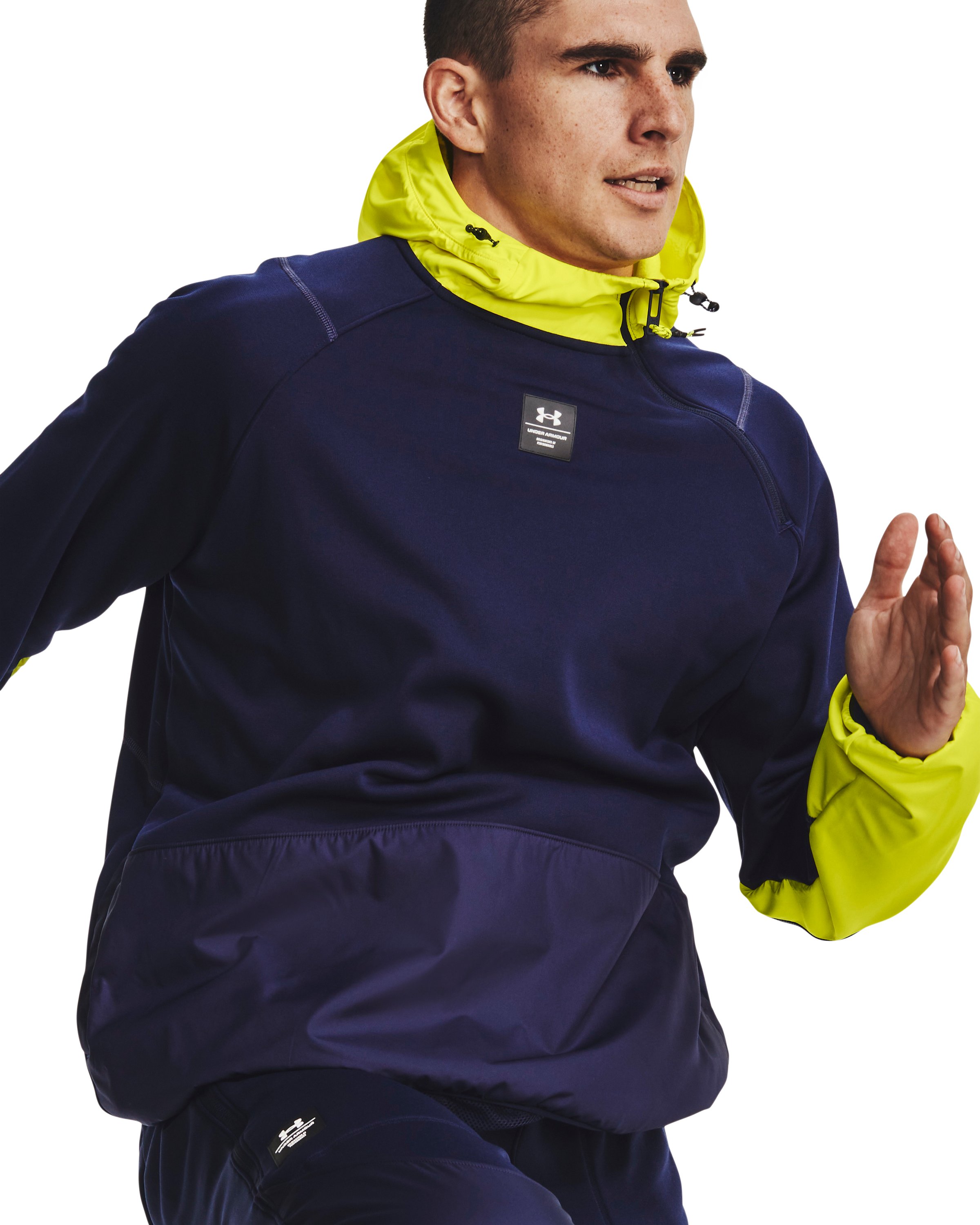 Men's UA RUSH Fleece Hoodie, custom hoodie or sweatshirt with logo imprint 3
