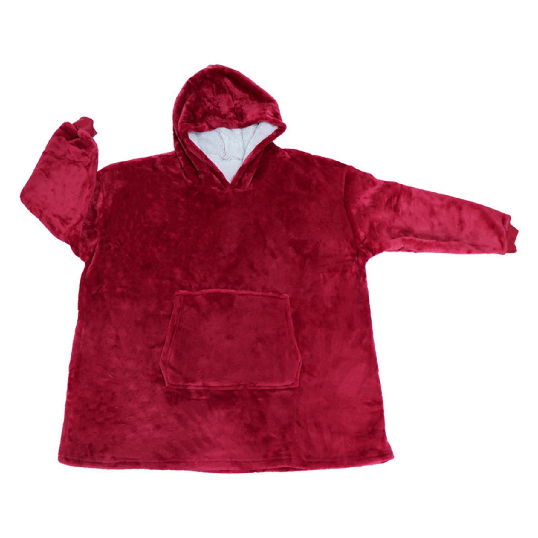 Oversized Microfiber & Sherpa Wearable Blanket 14