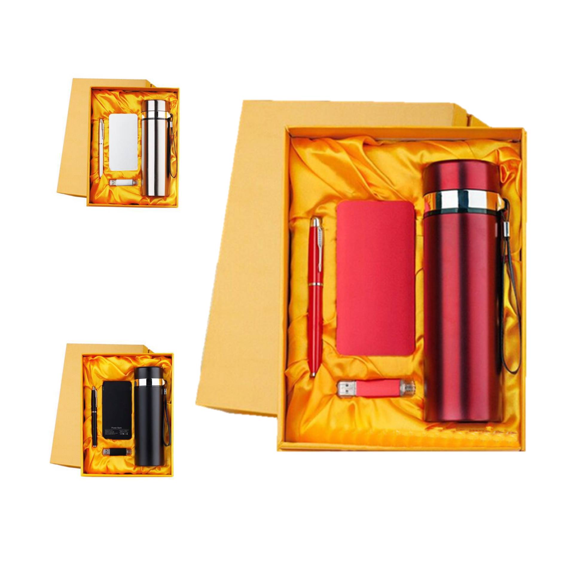 Business Gift Set Tumbler Usb Drive Power Bank Pen 3