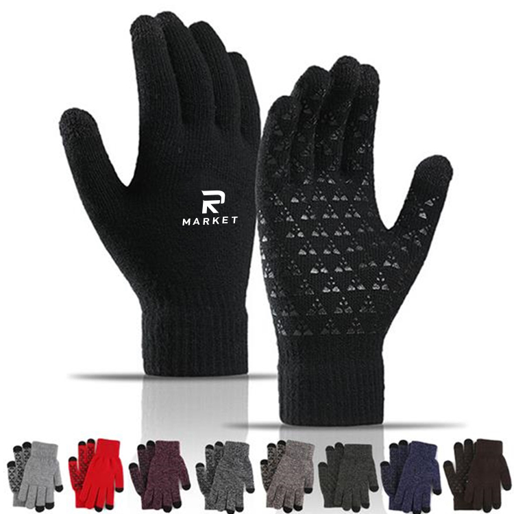 Touch Screen & Anti-Slip Cycling Winter Glovesmade of soft materials 3