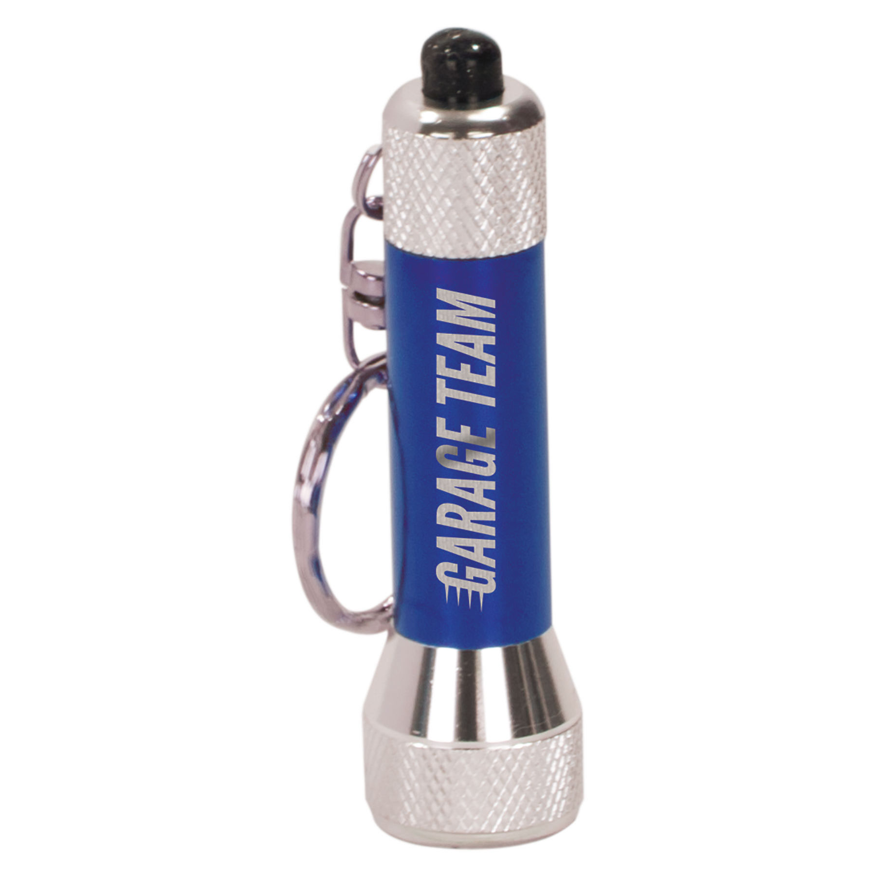 2 3/4" Blue 5-LED Flashlight with Keychain