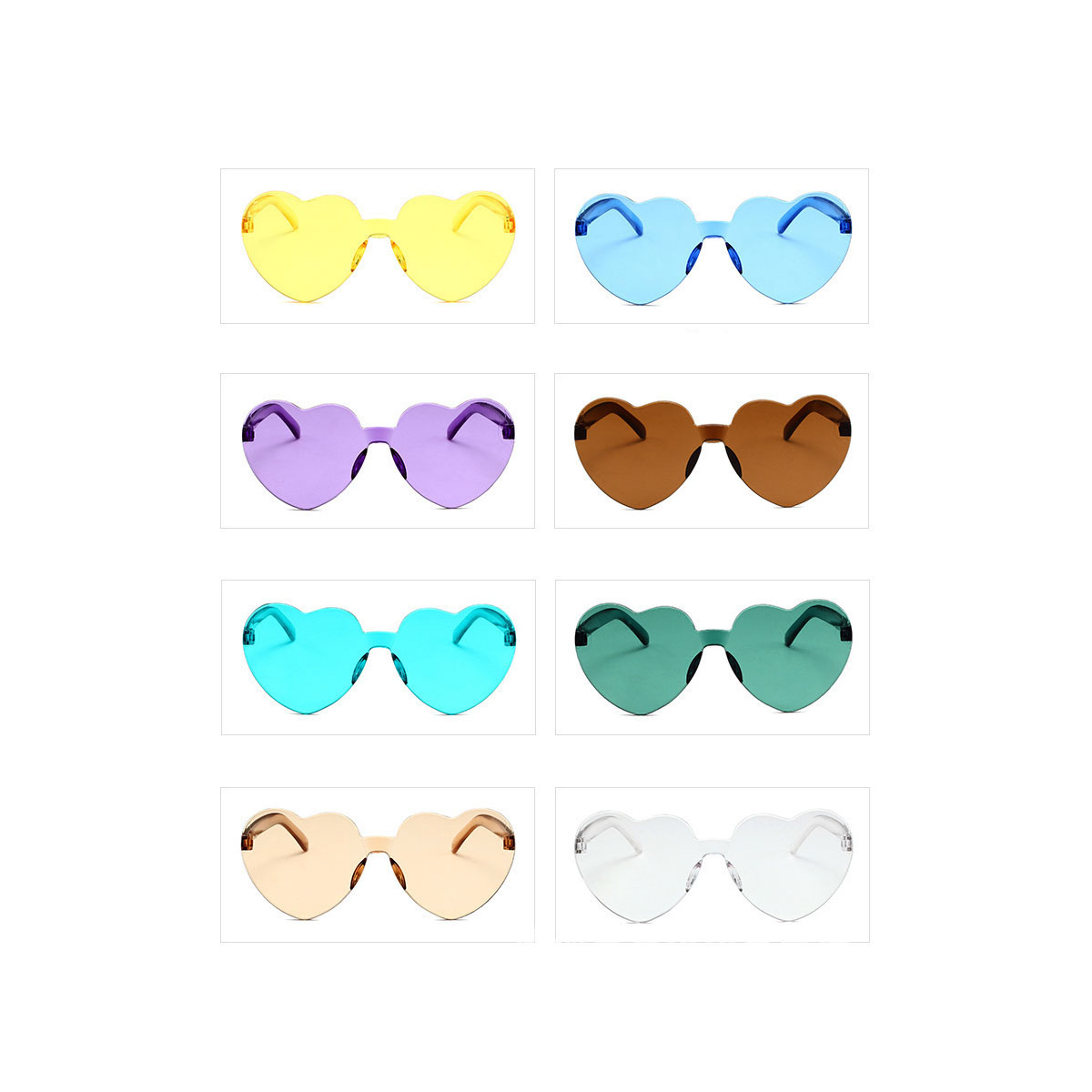 Frameless Heart-Shaped Glasses 5