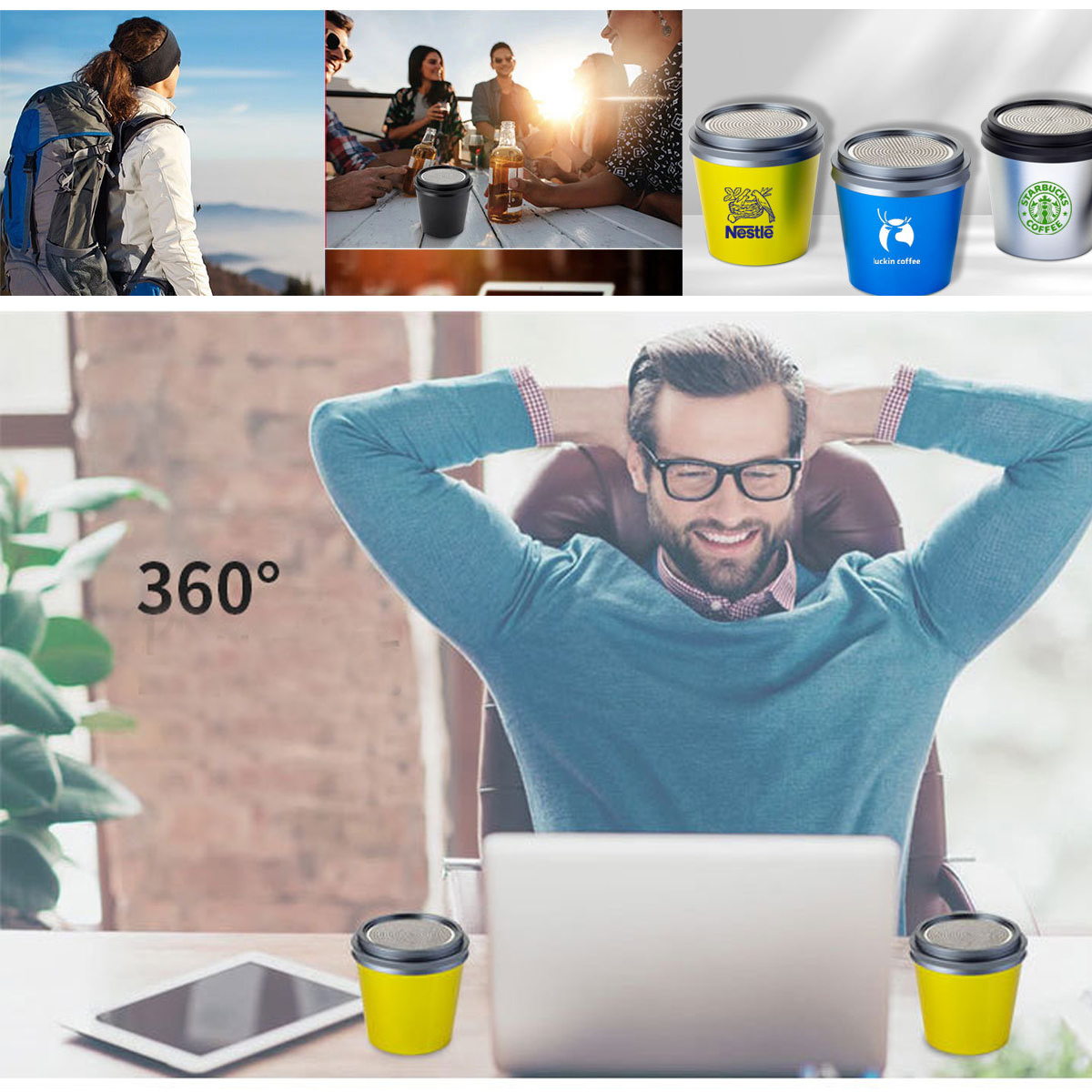 Wireless Speaker Travel Coffee Mug 2