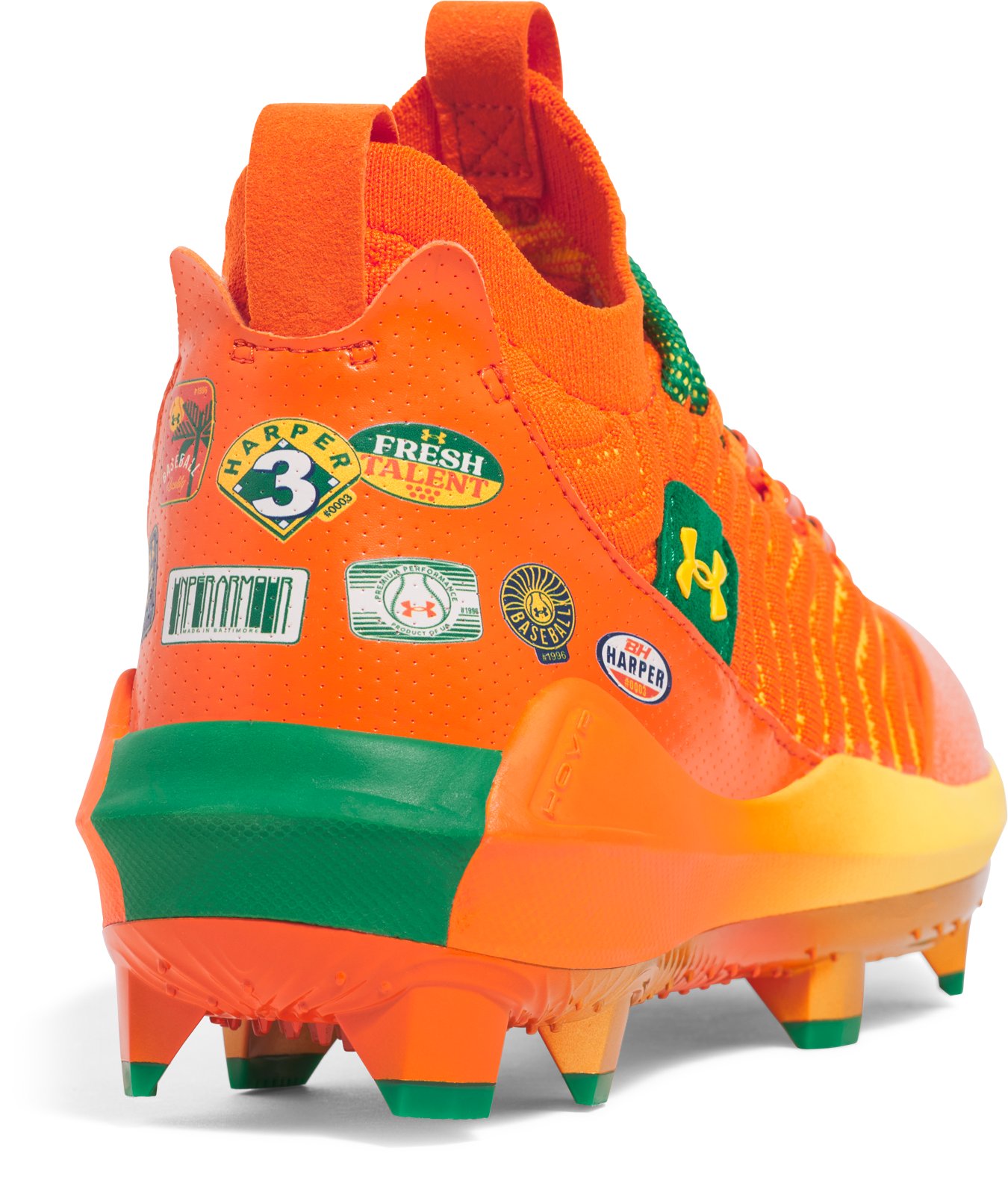 UA Harper 9 Pro 'Bring The Juice' TPU Men's Baseball Cleats 2